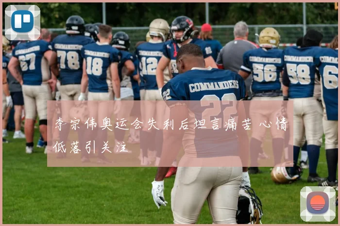 李宗伟奥运会失利后坦言痛苦 心情低落引关注
