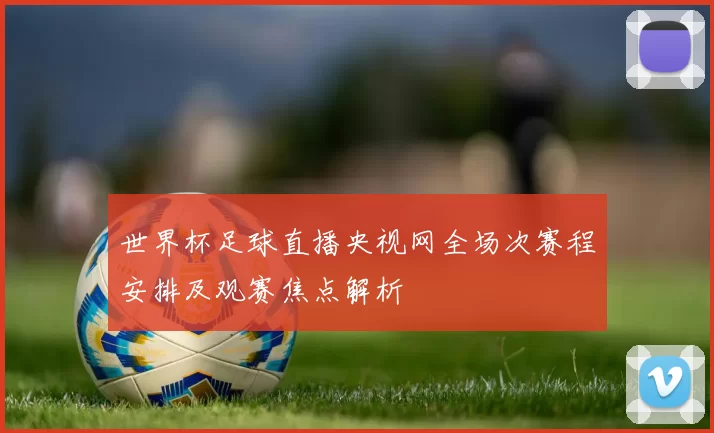 世界杯足球直播央视网全场次赛程安排及观赛焦点解析